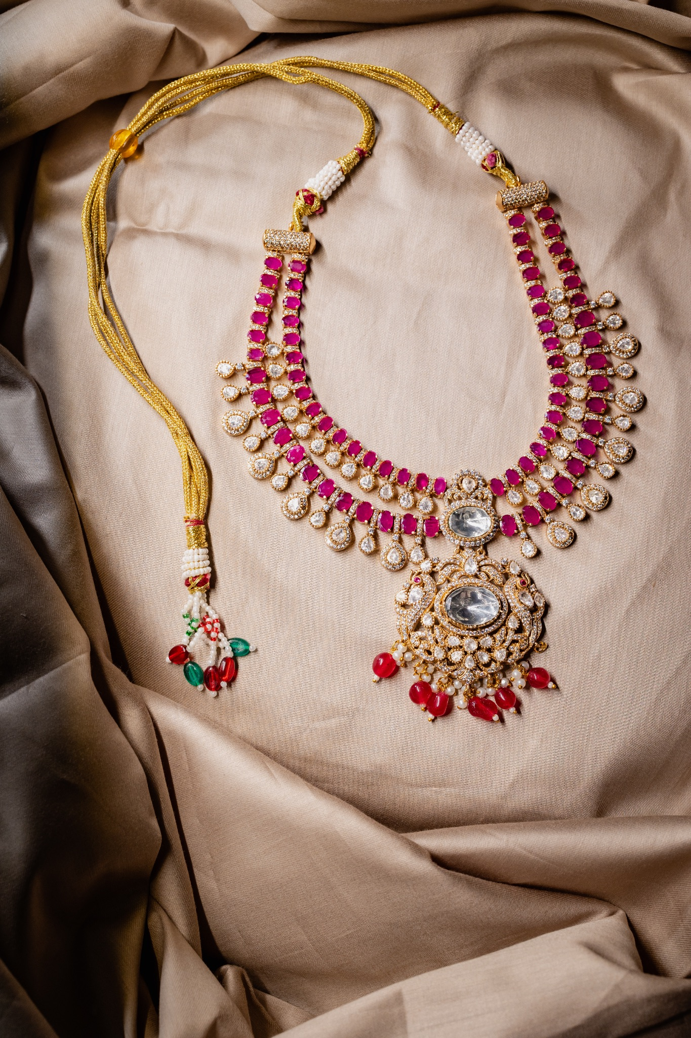 Gimlet Heavy Ruby Kunkdan Necklace