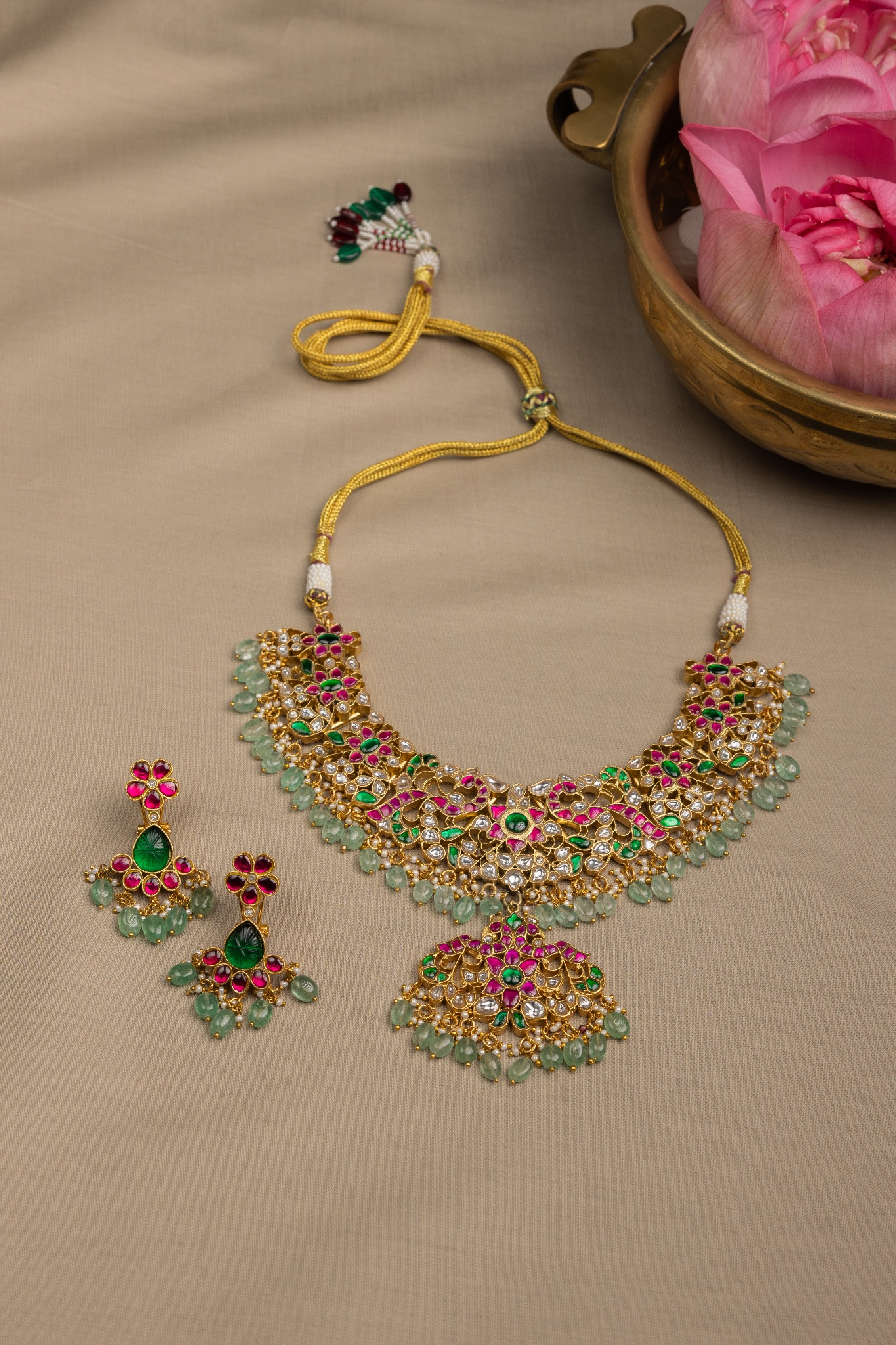 Peacock Jaadu Kemp Necklace