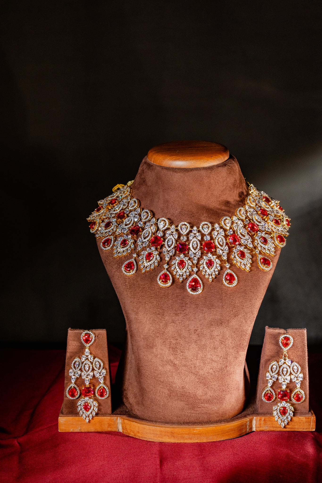 Ruby Starlight Diamond Necklace