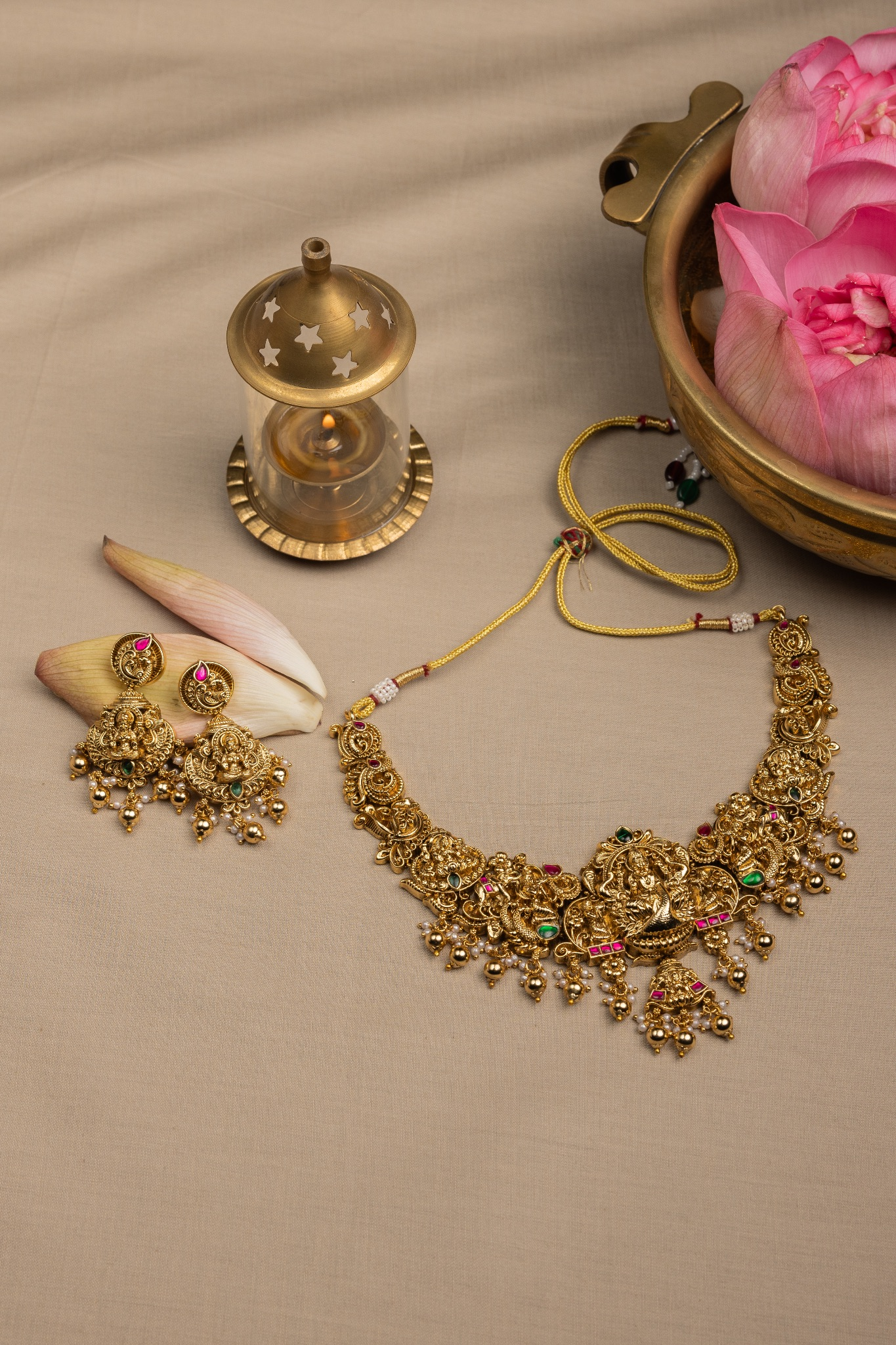 Meenakshi Anantam Necklace and Earring