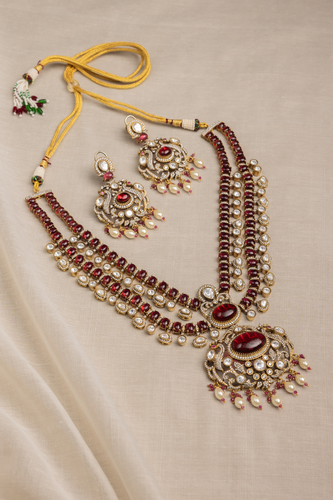 Two Layer Majesty Ruby Necklace